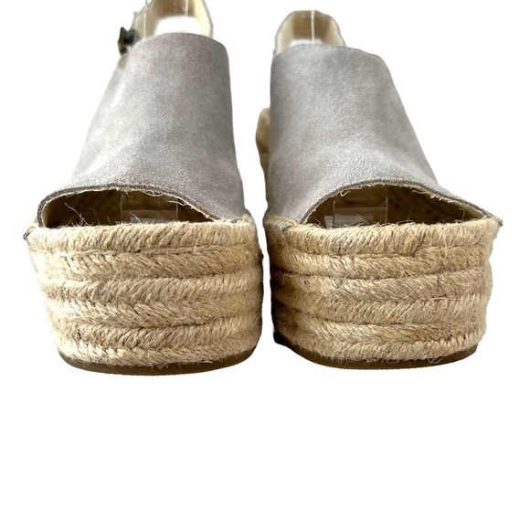 SOLUDOS Sevilla Espadrille Slingback Platform Sandal in Stone Size 10 - Picture 11 of 16